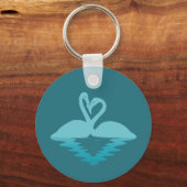 Flamingo Embrace Schlüsselanhänger (Vorderseite)