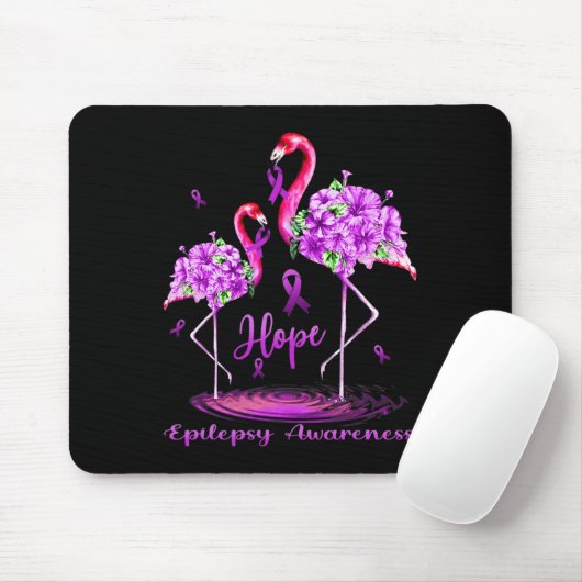 Flamingo Epilepsy Awareness Mousepad (Mit Mouse)