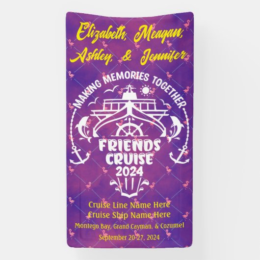 Flamingo Erinnerungen gemeinsam Reisen Banner (Vertikal)