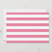 Flamingo Erster Geburtstag Einladung Girl (Rückseite)