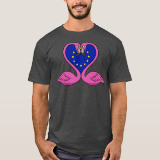 Flamingo Europäische Gewerkschaft T-Shirt