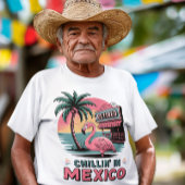 Flamingo Expat Retirement Mexico Beach Life T-Shirt