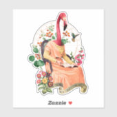 FLAMINGO EXTRAVAGANTES TIER AUFKLEBER (Blatt)