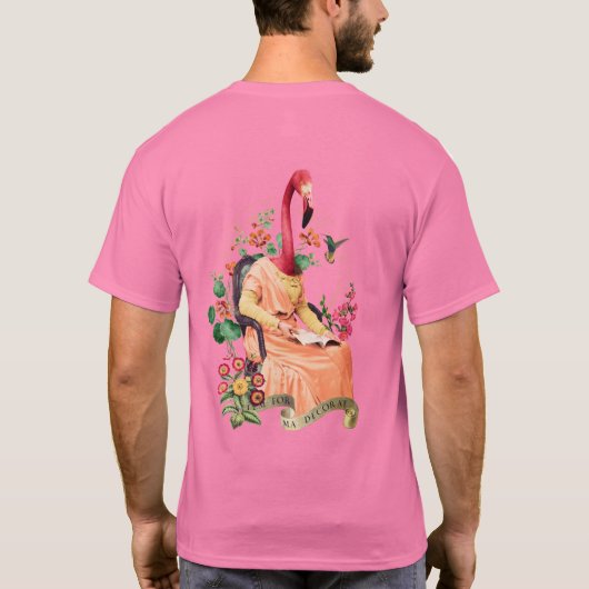 FLAMINGO EXTRAVAGANTES TIER T-Shirt (Rückseite)