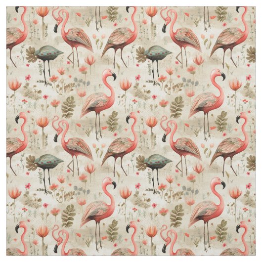 "Flamingo Fables: Whimsy Flamingo Stoff (Muster)
