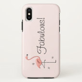 Flamingo 'Fabulous!' iPhone Case (Rückseite)