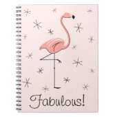 Flamingo Fabulous! Textheft Notizblock (Vorderseite)