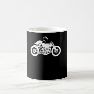 Flamingo fährt Motorrad Geschenk für Motorradfahre Kaffeetasse