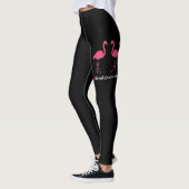 Flamingo Faith Hope Liebe Brustkrebs Bewusstsein Leggings (Links)