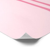 Flamingo Family Wiedersehen Pink Poster Niedlich (Ecke)