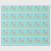 Flamingo Fandango Duo 2 Herzlichen Glückwunsch! Geschenkpapier (Flach)