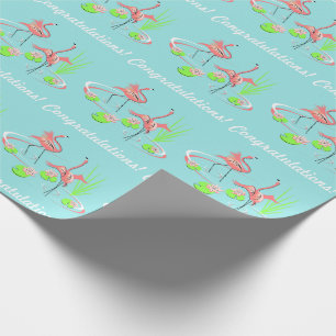 Flamingo Fandango Duo 2 Herzlichen Glückwunsch! Geschenkpapier