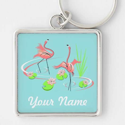 Flamingo Fandango Duo 2 Schlüsselanhänger Premium (Vorne)