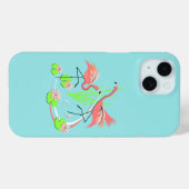 Flamingo Fandango Duo iPhone Case (Rückseite (Horizontal))