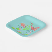 Flamingo Fandango Duo Papierplatte Pappteller (Gewinkelt)