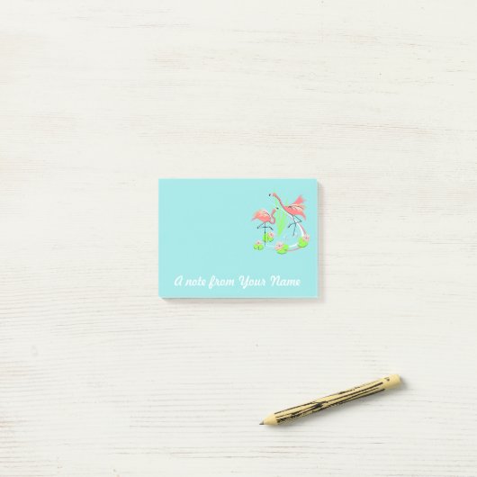Flamingo Fandango Duo Text Post-it-Note Post-it Klebezettel (Auf Schreibtisch)