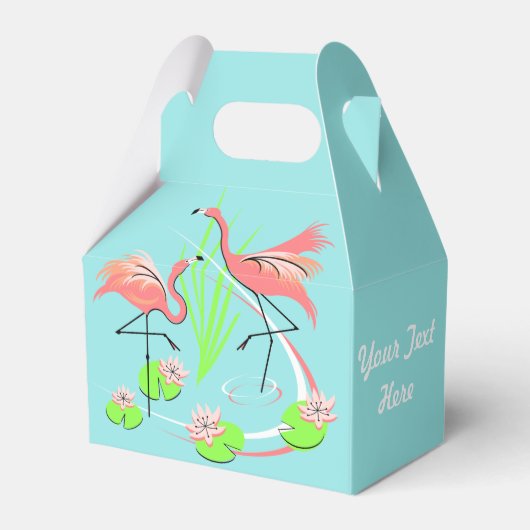 Flamingo Fandango Duo Textfavorisierbox Geschenkschachtel (Vorderseite)