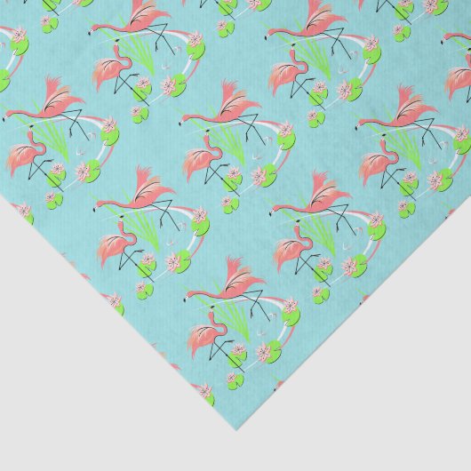 Flamingo Fandango Multi Duo Papiertaschentuch Seidenpapier (Ausschnitt)