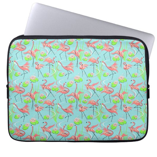 Flamingo Fandango Multi Laptop Ärmel Laptopschutzhülle (Vorderseite)