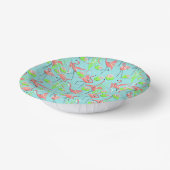 Flamingo Fandango Multi Paper Plate Pappteller (Gewinkelt)