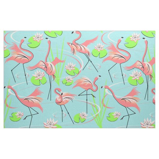 Flamingo Fandango Multi Stoff großes Muster (Fat Quarter (45,7 x 55,9 cm))