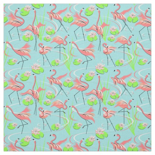 Flamingo Fandango Multi Stoff kleines Muster (Muster)