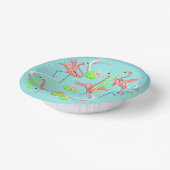 Flamingo Fandango Pappteller (Gewinkelt)