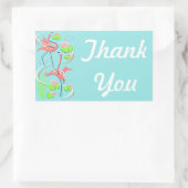 Flamingo Fandango Slim Duo Danke, Aufkleber (Tasche)