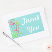 Flamingo Fandango Slim Duo Danke, Aufkleber (Umschlag)