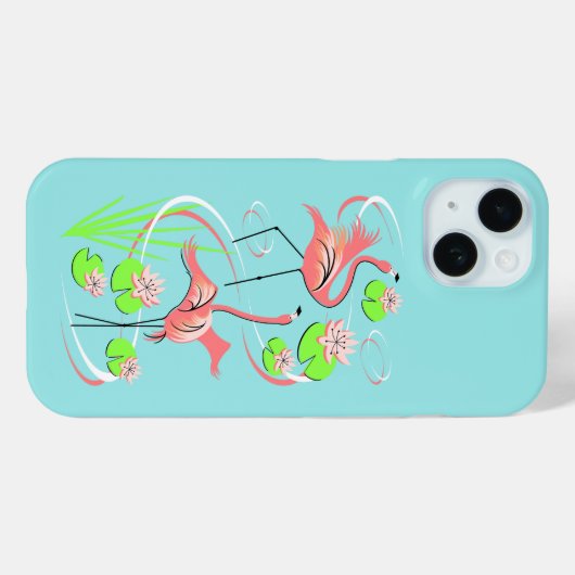 Flamingo Fandango Slim Duo iPhone Gehäuse Case-Mate iPhone Hülle (Rückseite (Horizontal))