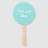 Flamingo Fandango Text Zurück Hand Lüfter rund Fächer (Rückseite)