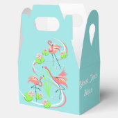 Flamingo Fandango Trio Text Gevor Box Geschenkschachtel (Geöffnet)