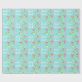 Flamingo Fandango Trio Viel Glück Geschenkpackung Geschenkpapier (Flach)