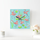 Flamingo Fandango Uhr Platz (Zuhause)