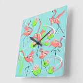 Flamingo Fandango Uhr Platz (Winkel)