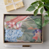 Flamingo Fantasy Florals & Butterfliegen Seidenpapier (Geschenk)