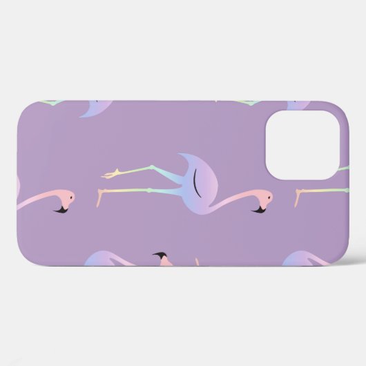 Flamingo farbiger Regenbogenvogel. Schöne nahtlos Case-Mate iPhone Hülle (Rückseite (Horizontal))