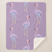 Flamingo farbiger Regenbogenvogel. Schöne nahtlos Sherpadecke (Vorderseite)