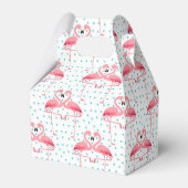 Flamingo Favor Box Geschenkschachtel (Rückseite)