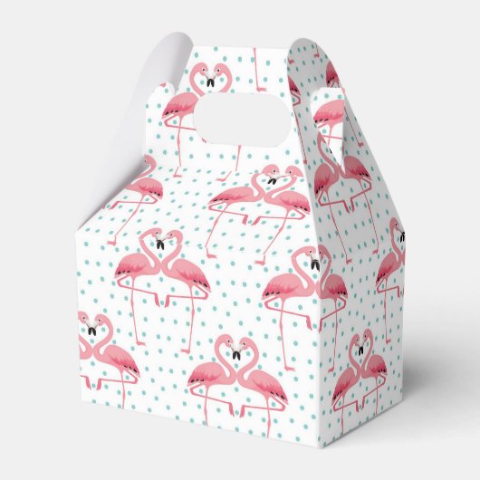 Flamingo Favor Box Geschenkschachtel (Rückseite)