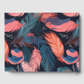 Flamingo Feathers Family Wiedersehen Party Essenti Gästebuch (Rückseite)