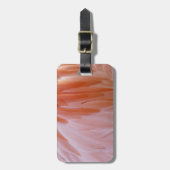 Flamingo Feathers in Pink-Schatten Gepäckanhänger (Vorderseite vertikal)