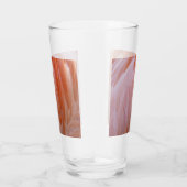 Flamingo Feathers in Pink-Schatten Glas (Rechts)