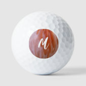 Flamingo Feathers in Pink-Schatten Golfball (Vorderseite)