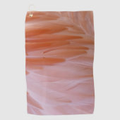 Flamingo Feathers in Pink-Schatten Golfhandtuch (Vorderseite)