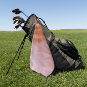 Flamingo Feathers in Pink-Schatten Golfhandtuch (Gras)