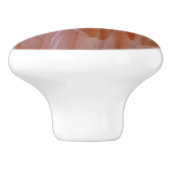 Flamingo Feathers in Pink-Schatten Keramikknauf (Seitenansicht)