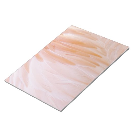 Flamingo Feathers in Pink-Schatten Notizblock (angewinkelt)