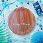 Flamingo Feathers in Pink-Schatten Pappteller (Party)