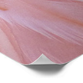 Flamingo Feathers in Pink-Schatten Poster (Ecke)